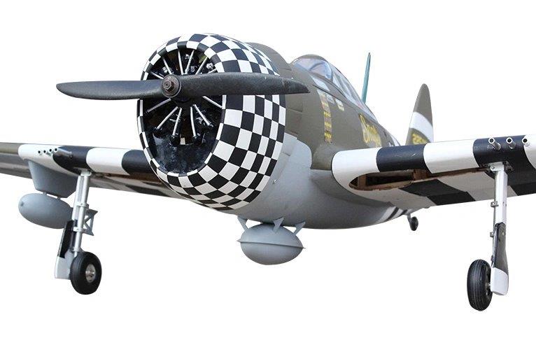 Seagull P-47G Thunderbolt Snafu 160cm ARF Ellandställ - 2