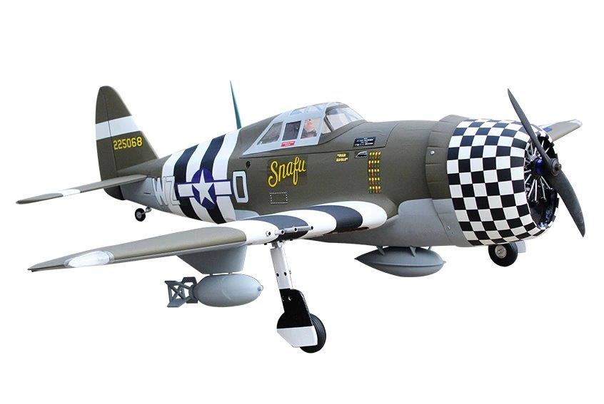 Seagull P-47G Thunderbolt Snafu 160cm ARF Ellandställ