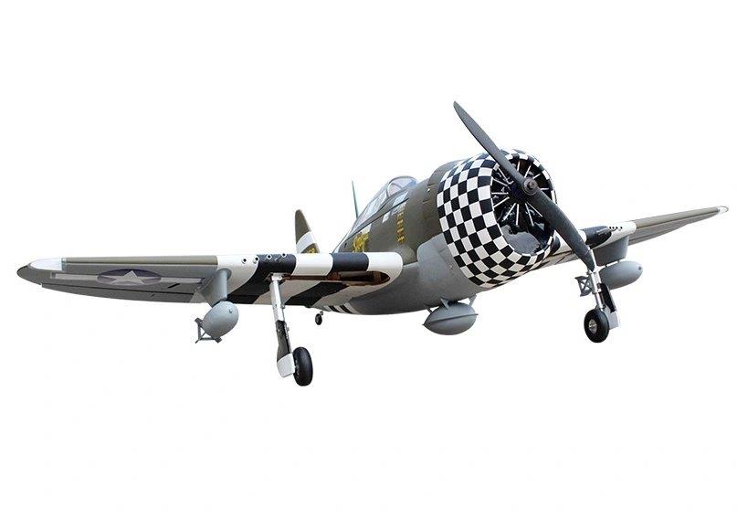 Seagull P-47G Thunderbolt Snafu 160cm ARF Ellandställ - 7