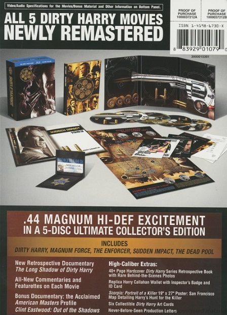 Clint Eastwood Dirty Harry Collection (Ultimate Collector's Edition) (Slipback saknas) (Blu-ray) (Begagnad) - 2