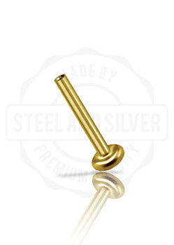 Invändigt gängad labret - titan PVD 18K
