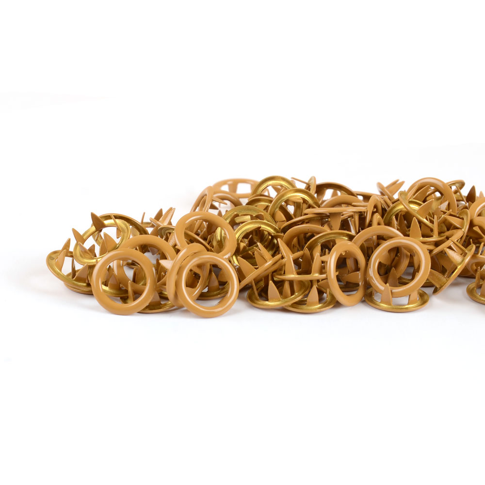 METAL PRONG SNAPS - CARAMEL