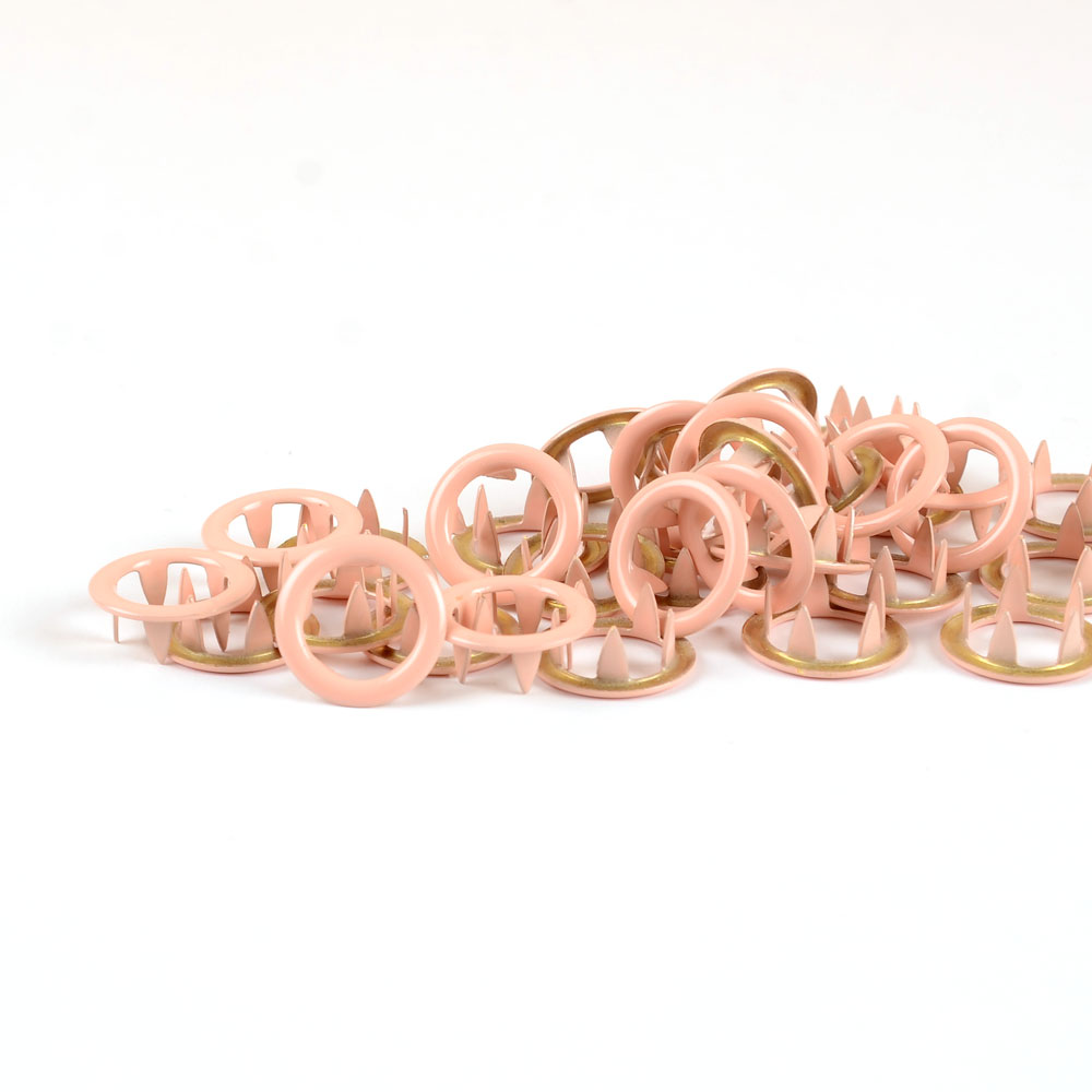 METAL PRONG SNAPS - PEACH/PINK