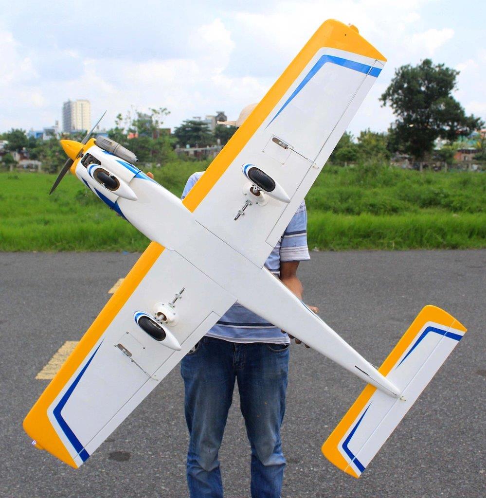 Seagull Piper Cherokee 153cm 10-15cc Gul ARF - 4