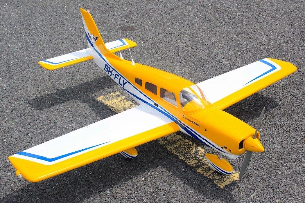 Seagull Piper Cherokee 153cm 10-15cc Gul ARF - 2