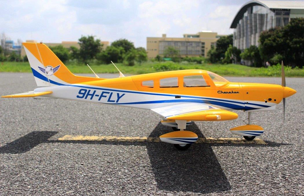Seagull Piper Cherokee 153cm 10-15cc Gul ARF - 3