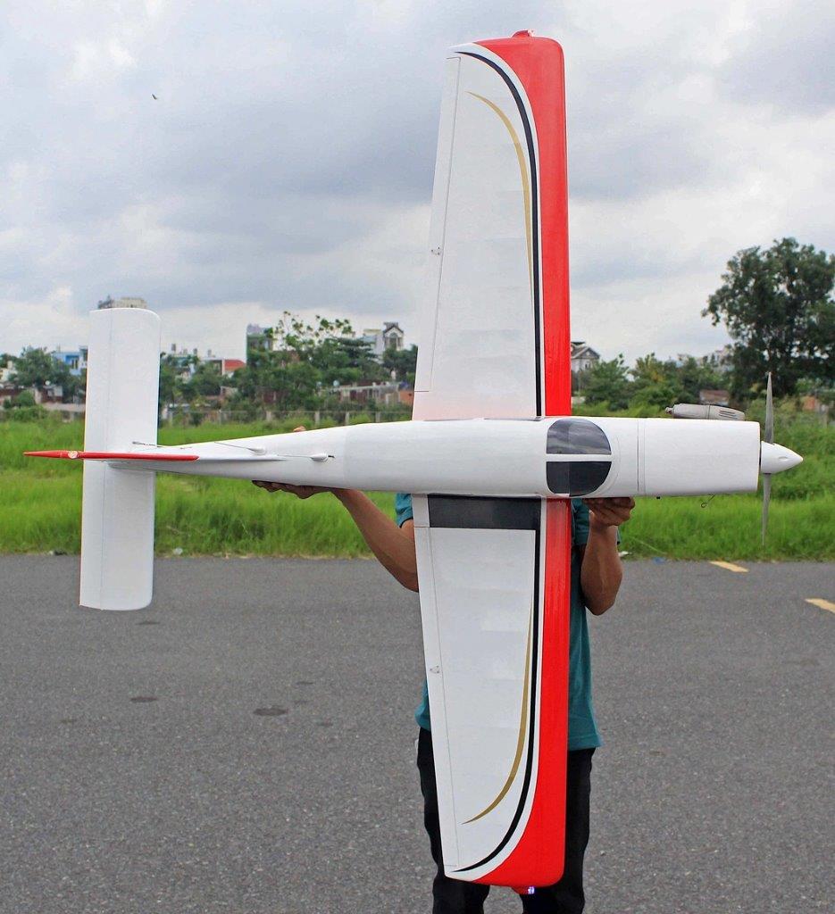 Seagull Piper Cherokee 153cm 10-15cc Röd ARF - 3