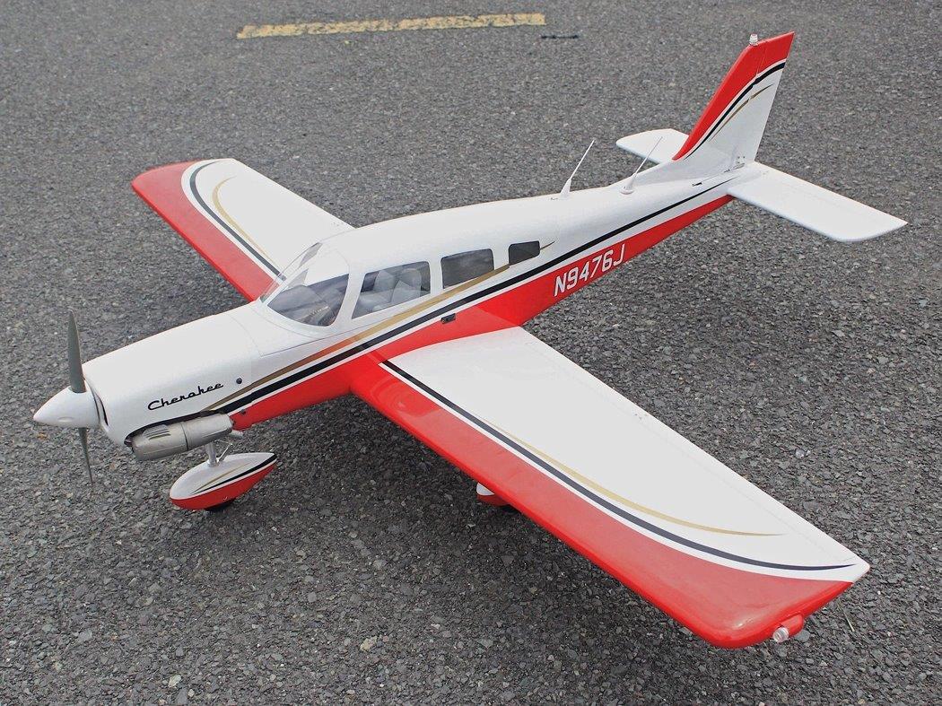 Seagull Piper Cherokee 153cm 10-15cc Röd ARF - 2