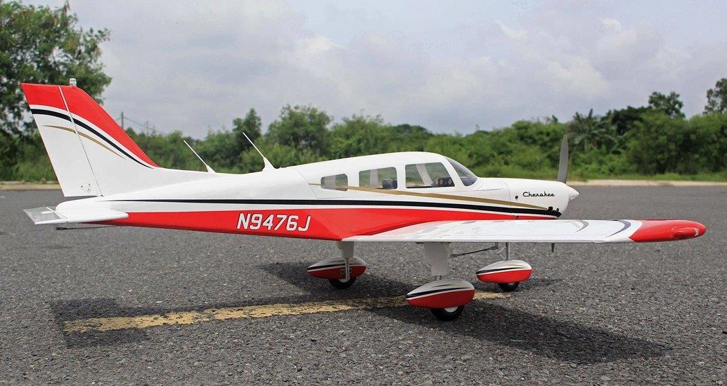 Seagull Piper Cherokee 153cm 10-15cc Röd ARF - 5