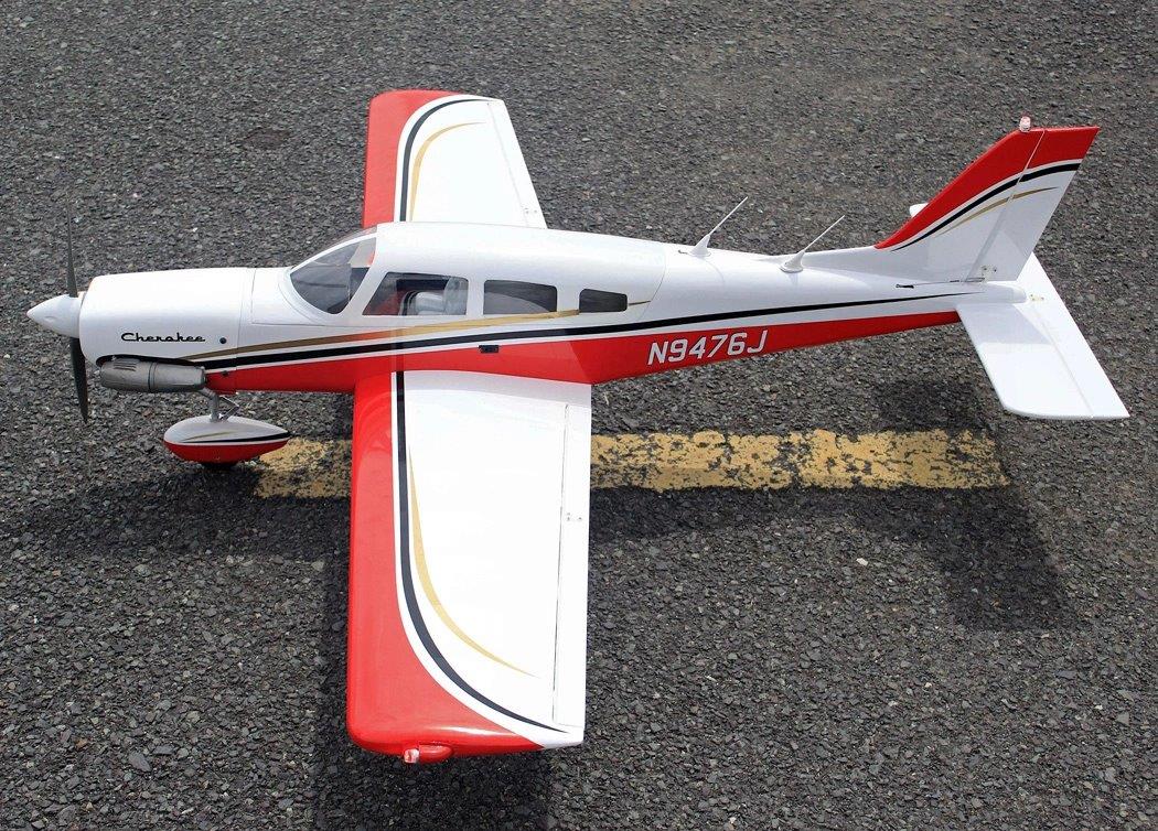 Seagull Piper Cherokee 153cm 10-15cc Röd ARF - 6