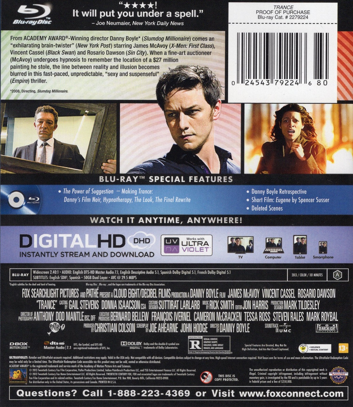 Trance (ej svensk text) (Blu-ray) (Begagnad) - 2