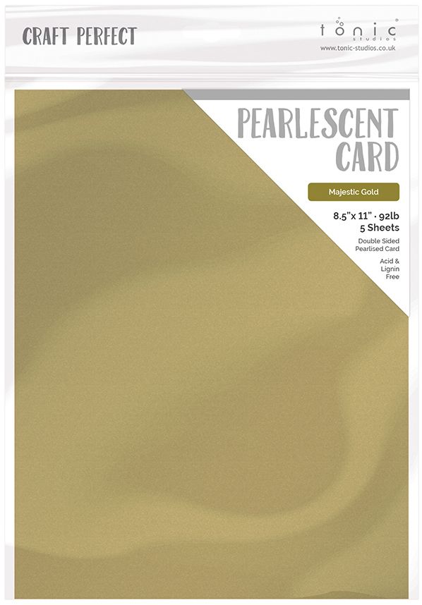 Tonic Studio -Pearlescent Card - Majestic Gold