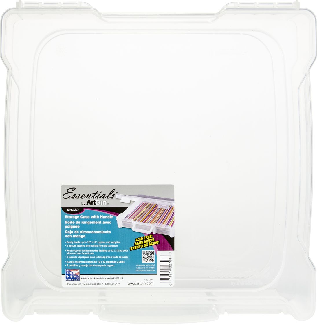 ArtBin - Essentials Box W/Handle 12x12