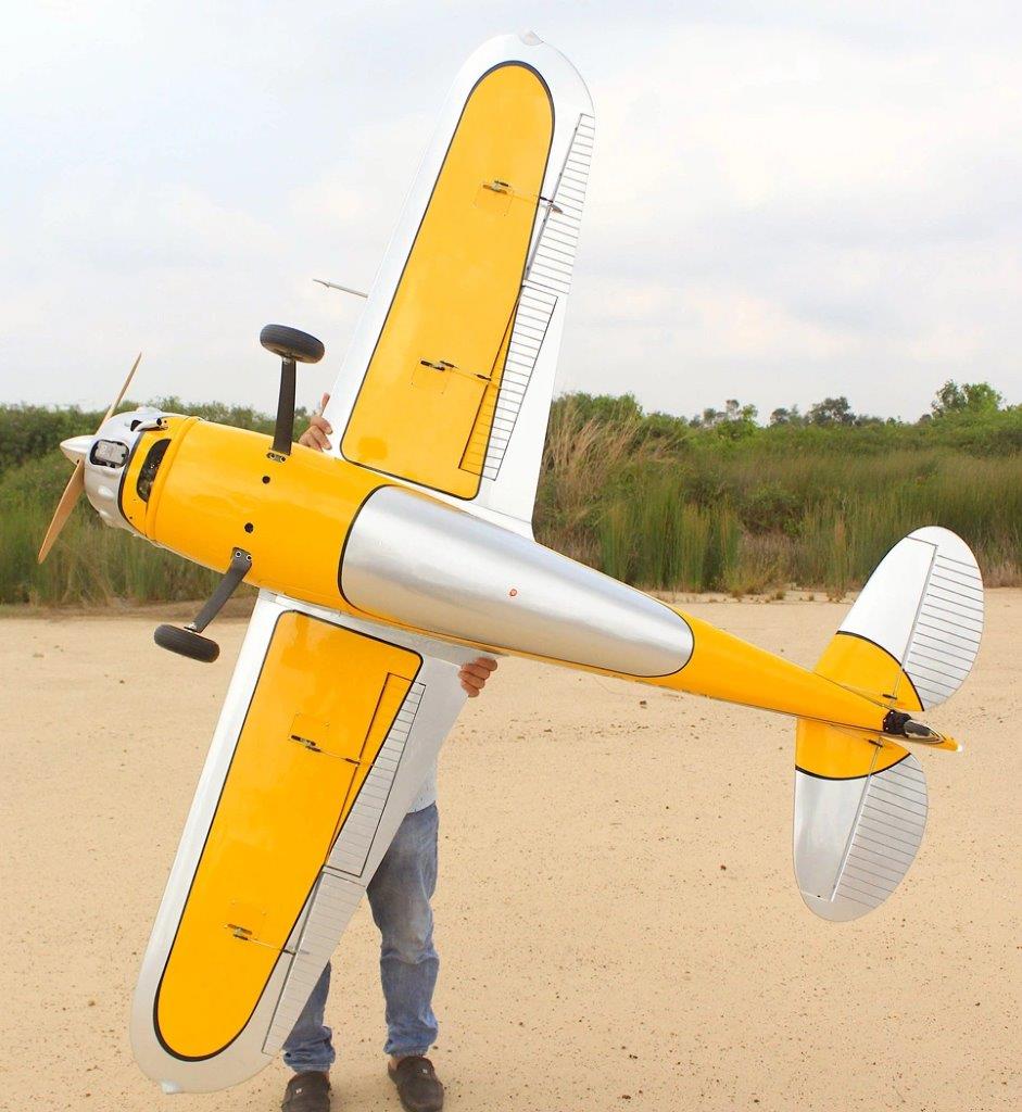 Seagull Cessna 195 229cm 35-50cc Gas ARF Gul/Silver - 6