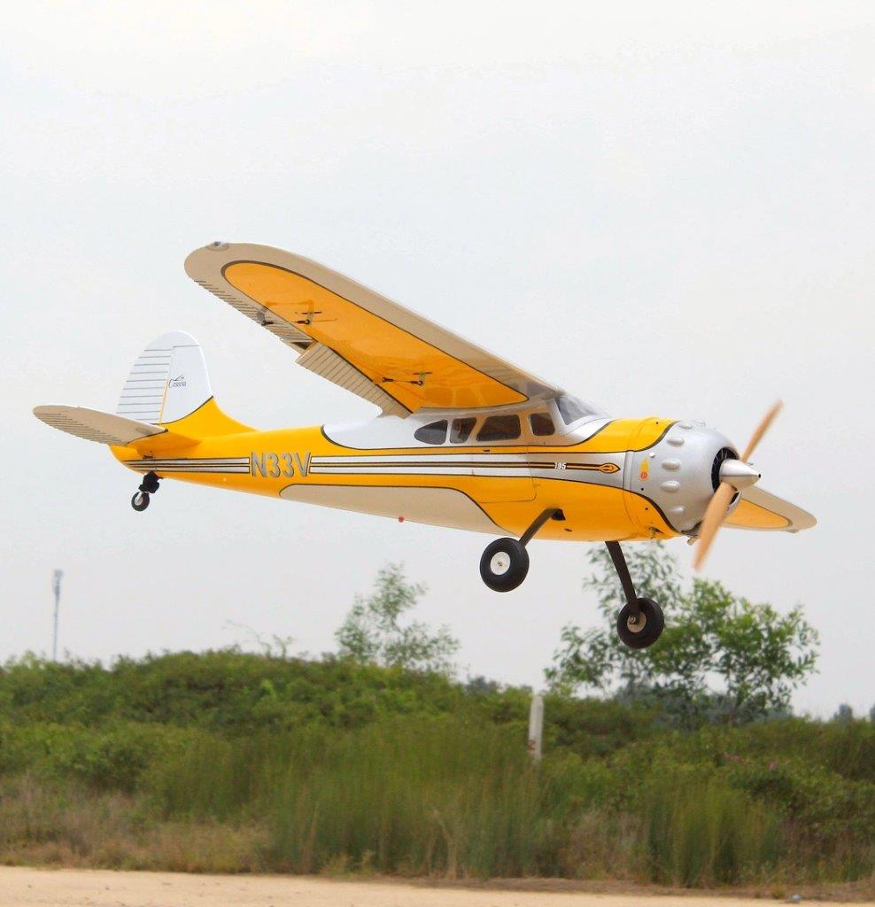 Seagull Cessna 195 229cm 35-50cc Gas ARF Gul/Silver - 7