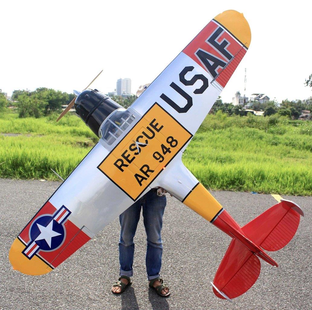 Seagull Cessna 195 USAF 229cm 35-50cc Gas ARF - 2