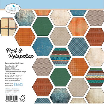 Elizabeth  -  Printed Cardstock -12x12 - Rest & Relaxation