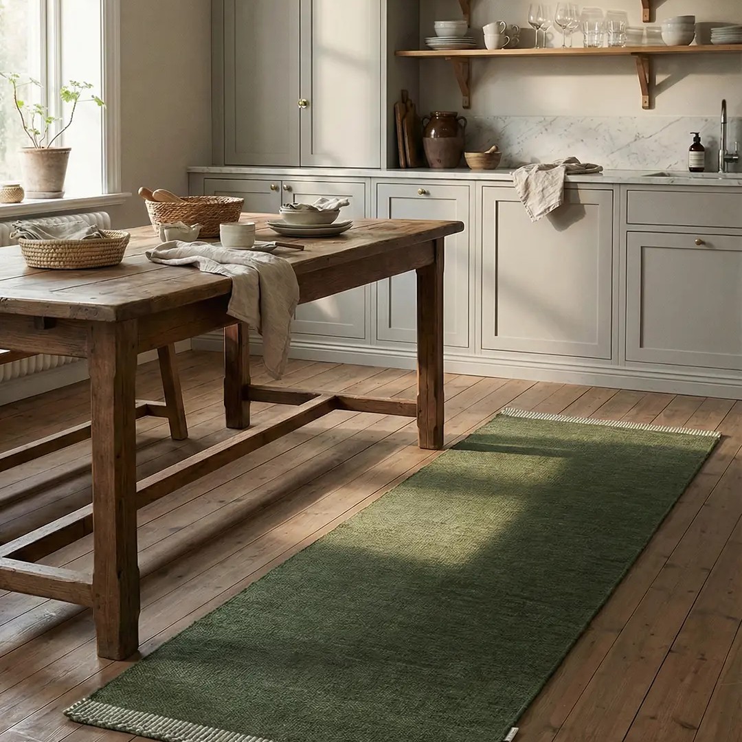 Gångmatta Pure 85x250 cm - Skogsgrön - 4