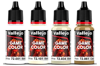 Game Color, white set 4x18ml