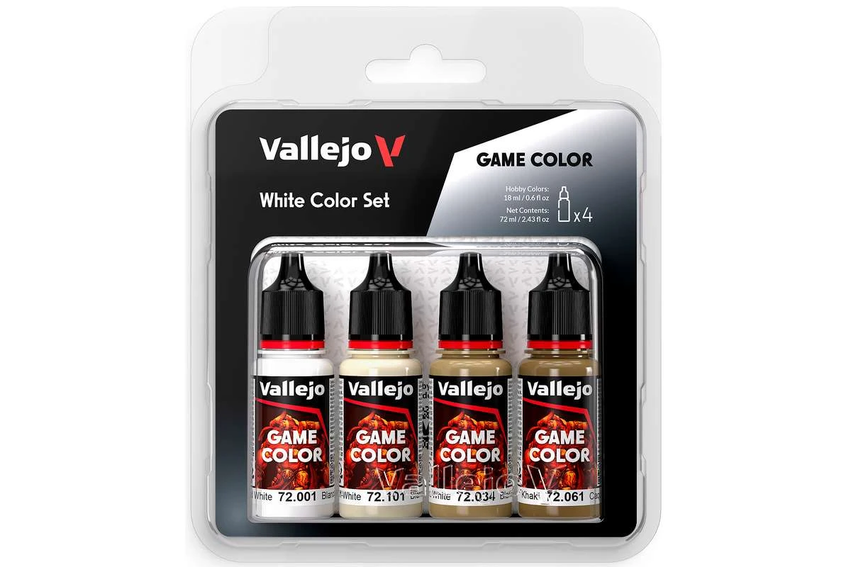 Game Color, white set 4x18ml - 2