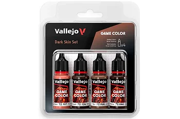 Game Color, Dark Skin Tones Set 4x18ml
