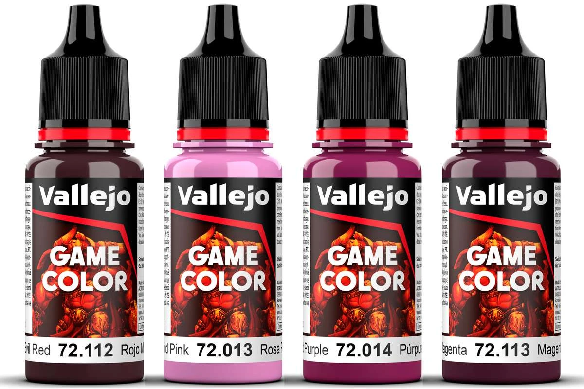Game Color, magenta färgset 4x18ml