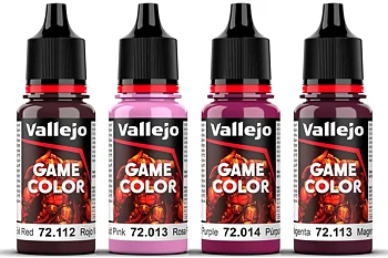 Game Color, magenta color Set 4×18ml