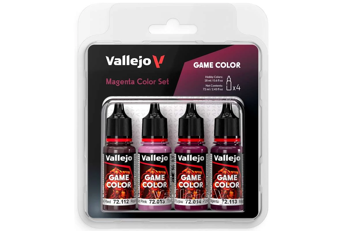 Game Color, magenta färgset 4x18ml - 2