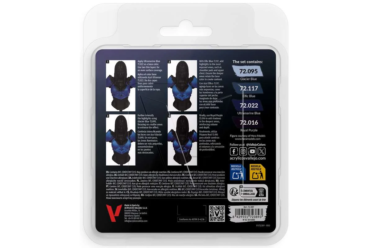 Game Color, ultramarine blue set 4x18ml - 3