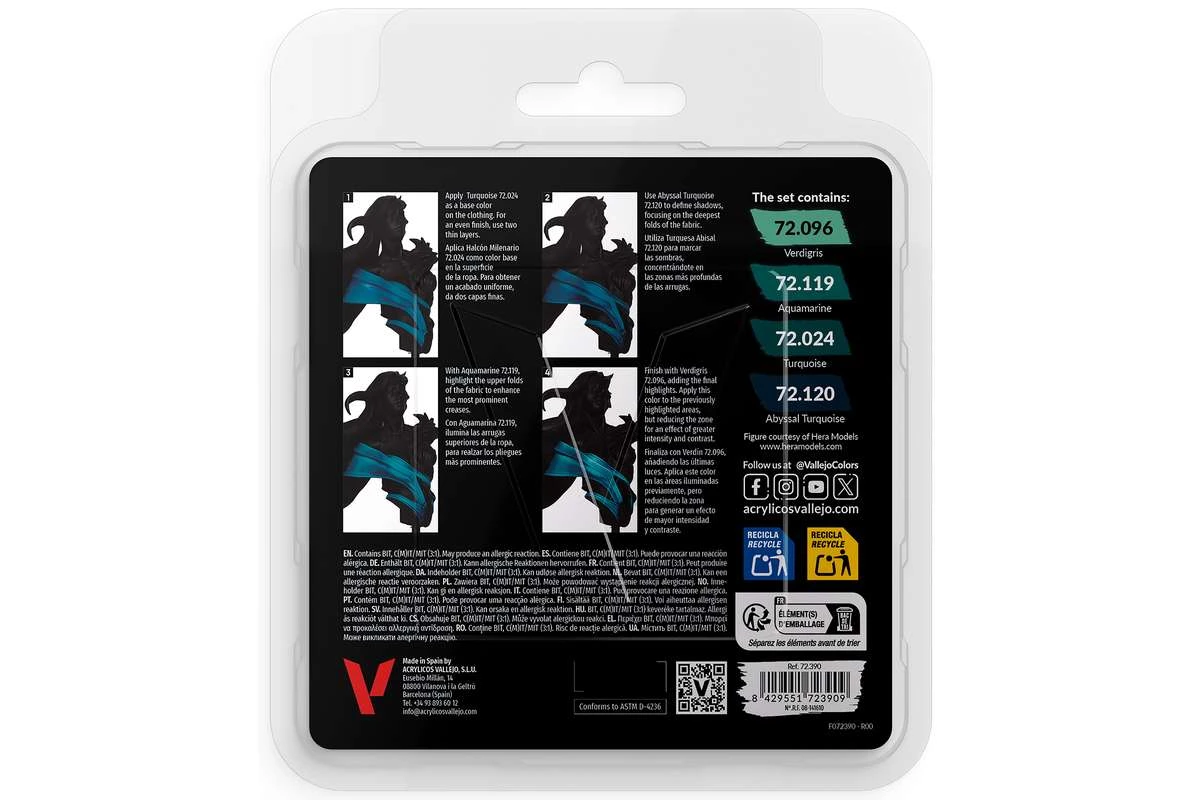 Game Color, turquoise Set 4×18ml - 3