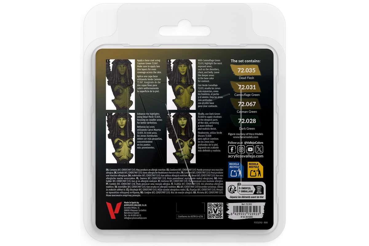 Game Color, död hudton färgset 4x18ml - 3