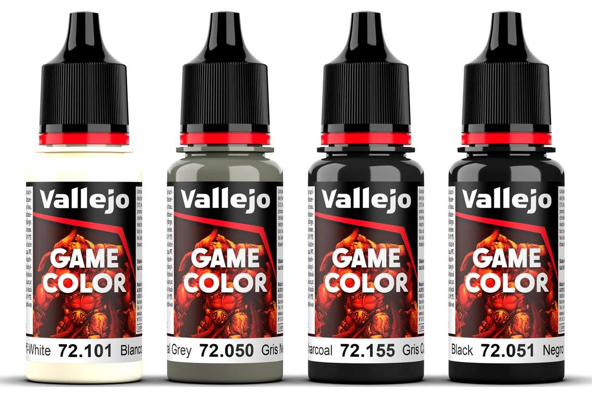 Game Color, svart färgset 4x18ml