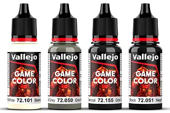 Game Color black set 4×18ml