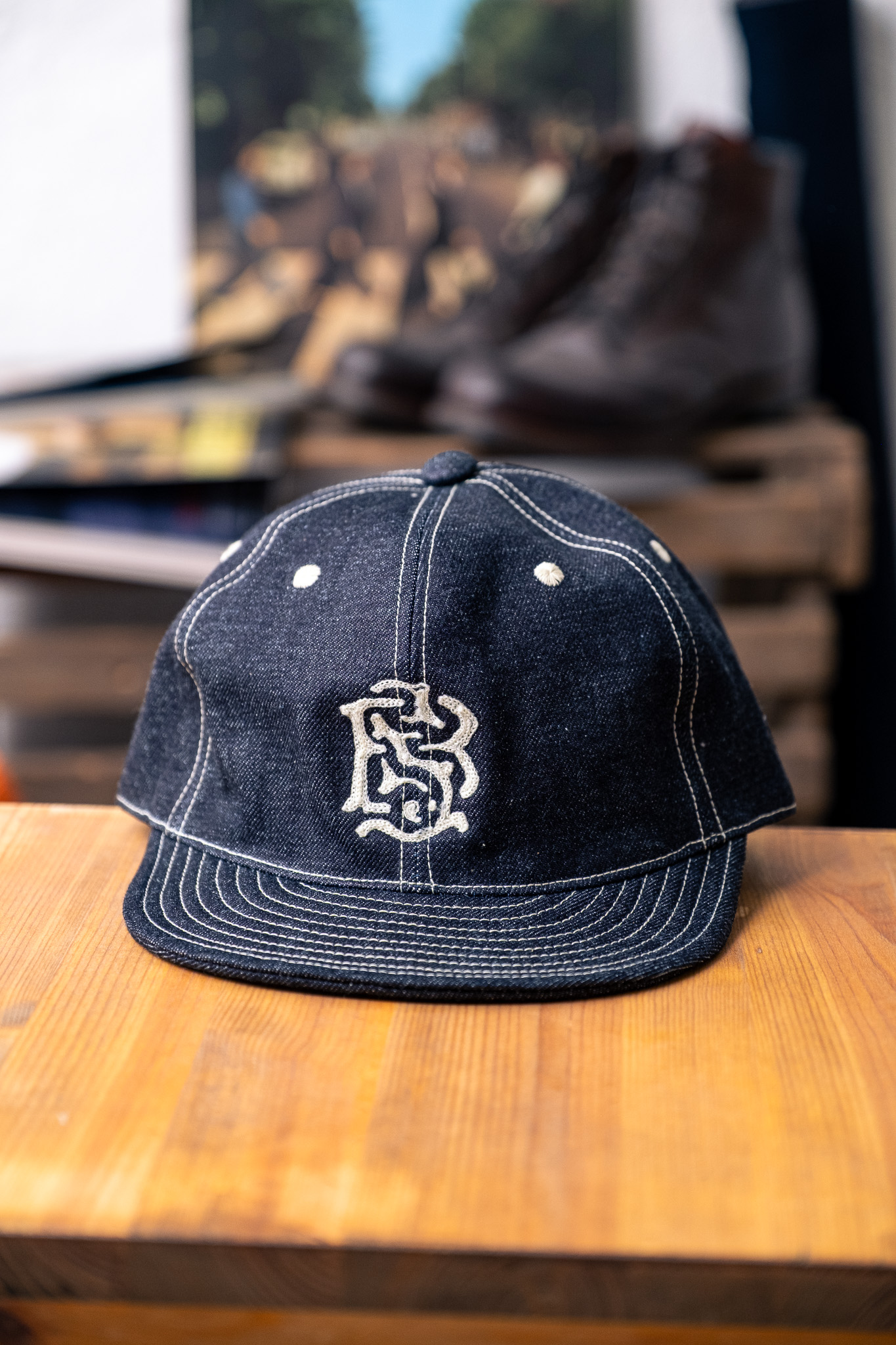 Black Sign - BS Trucker Cap Indigo Denim