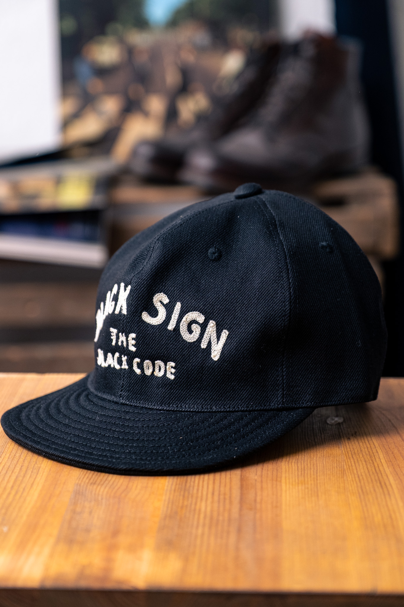 Black Sign - Black Code Trucker Cap Black Denim - 2