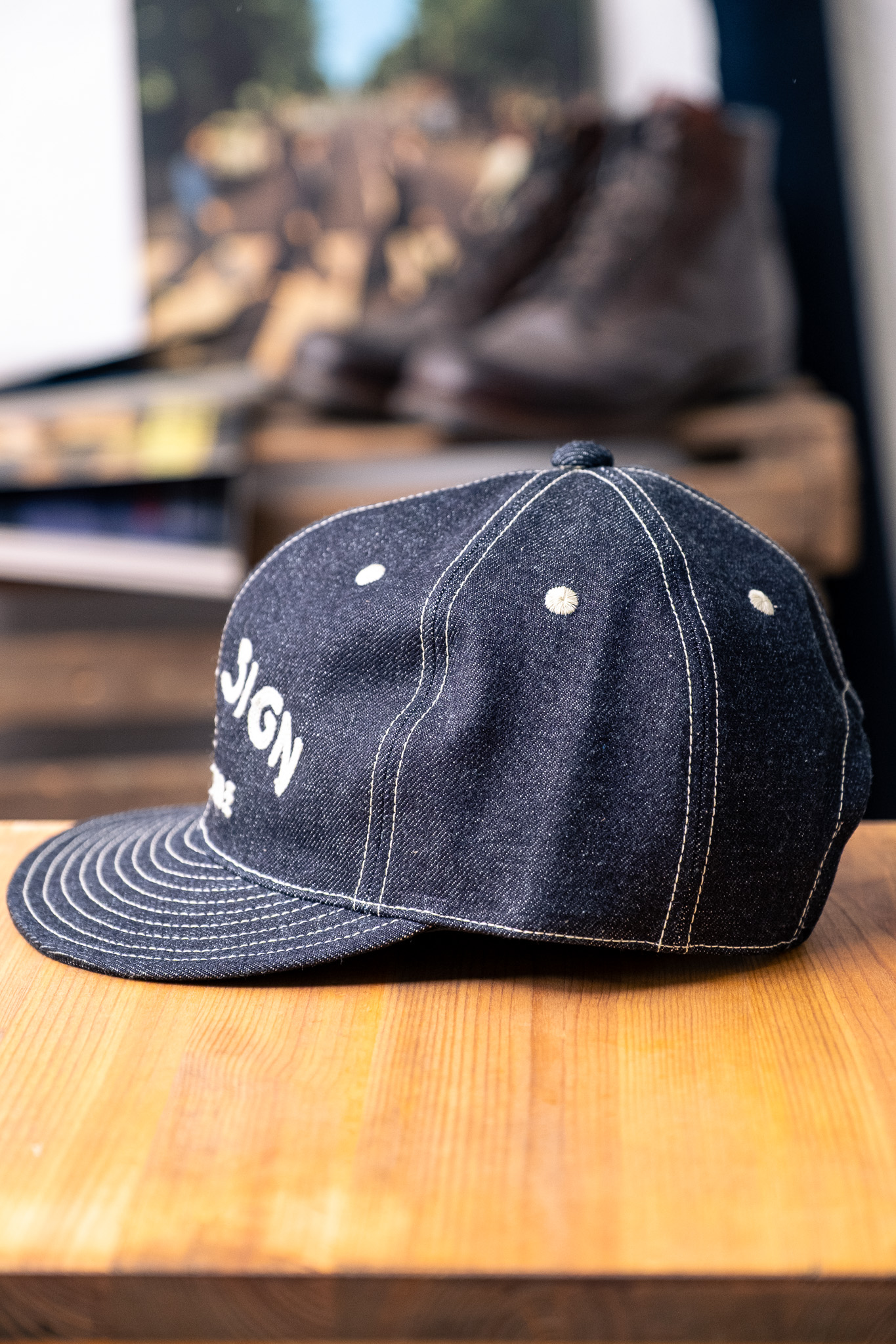 Black Sign - Black Code Trucker Cap Indigo Denim - Göteborg Manufaktur