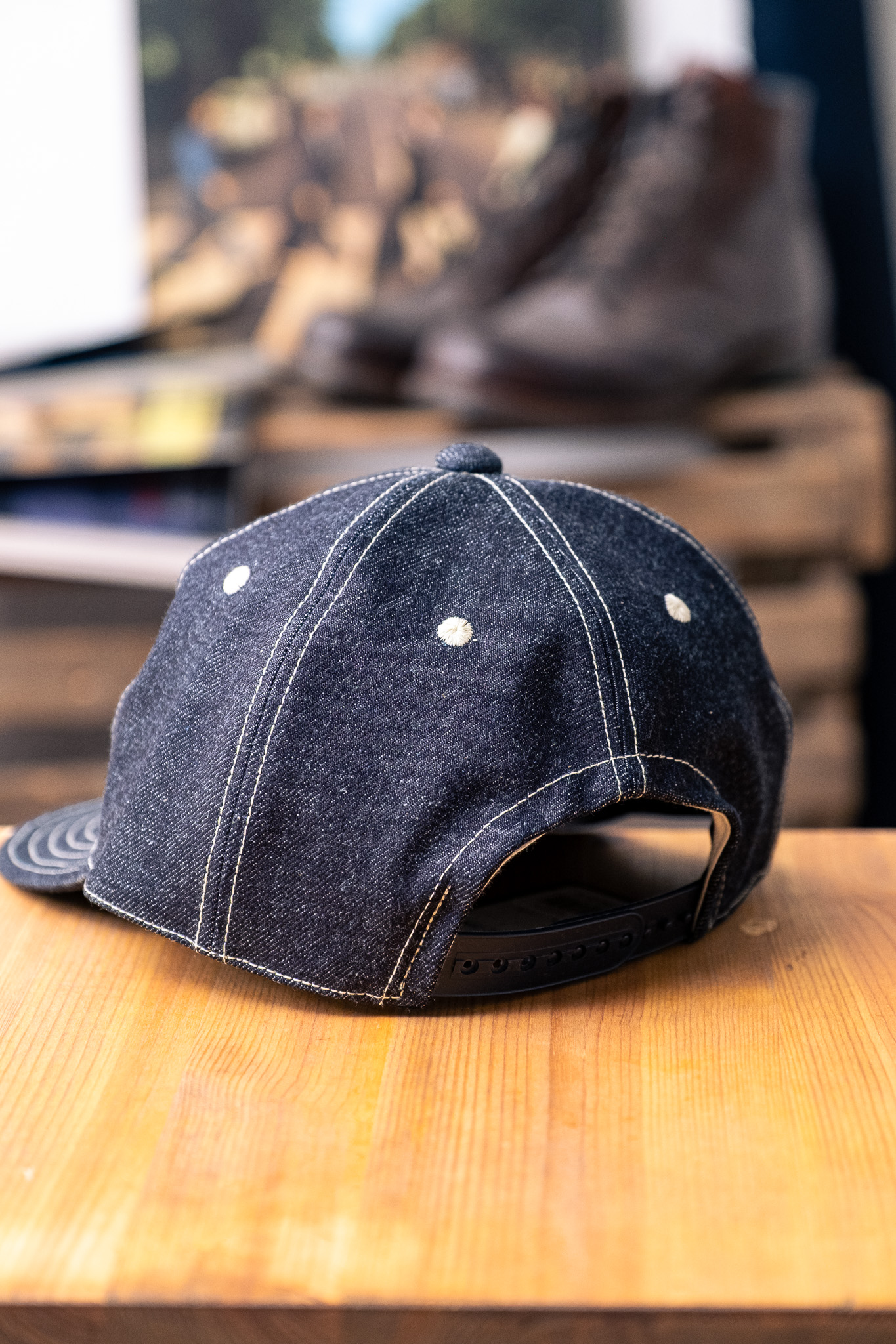 帽子 TENDERLOIN T-TRUCKER CAP DENIM INDIGO Black Sign - Black Code Trucker Cap Indigo Denim - Göteborg Manufaktur
