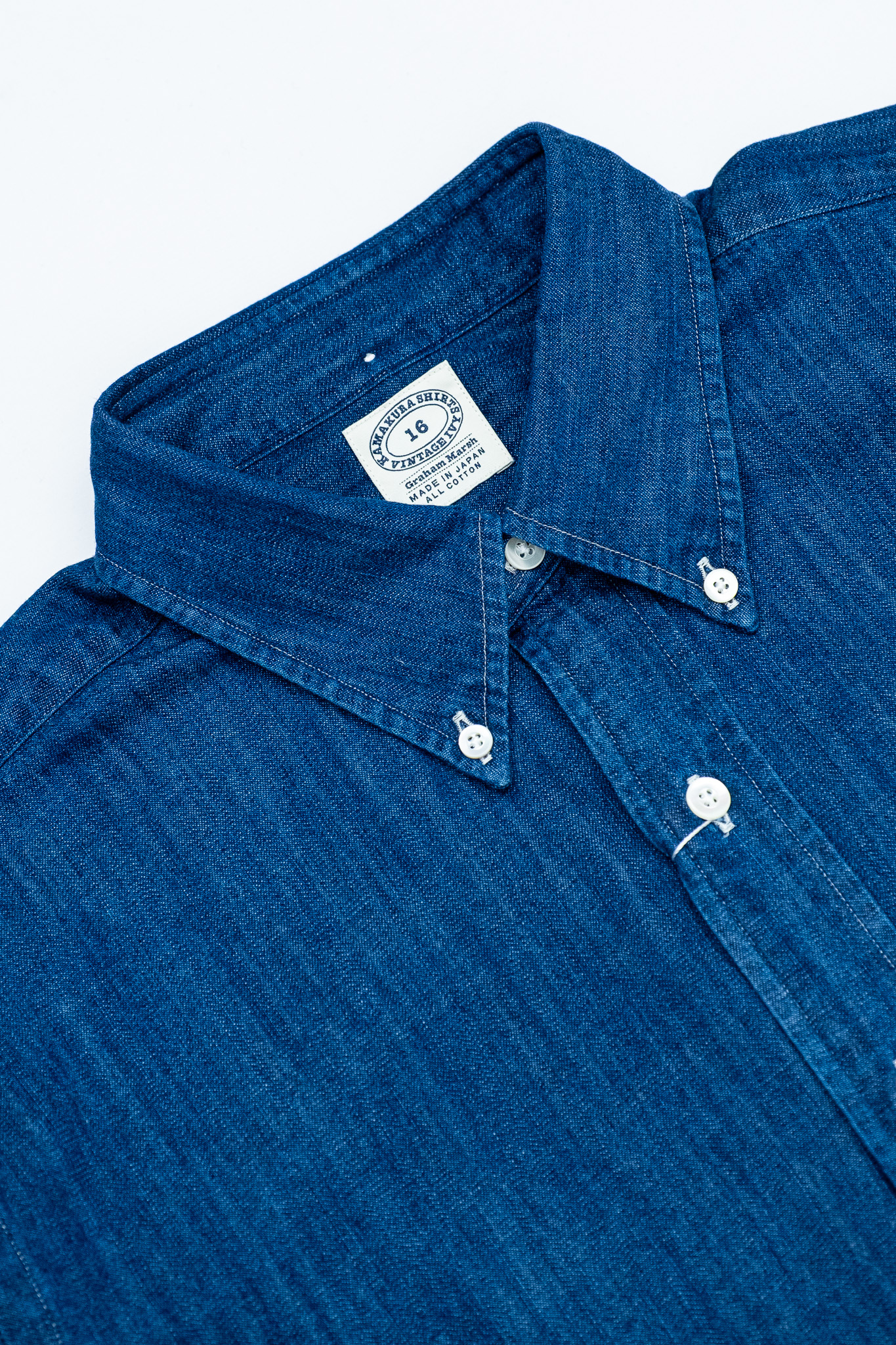 Kamakura - Vintage Ivy Fit Button Down Japanese Denim 7oz - 3