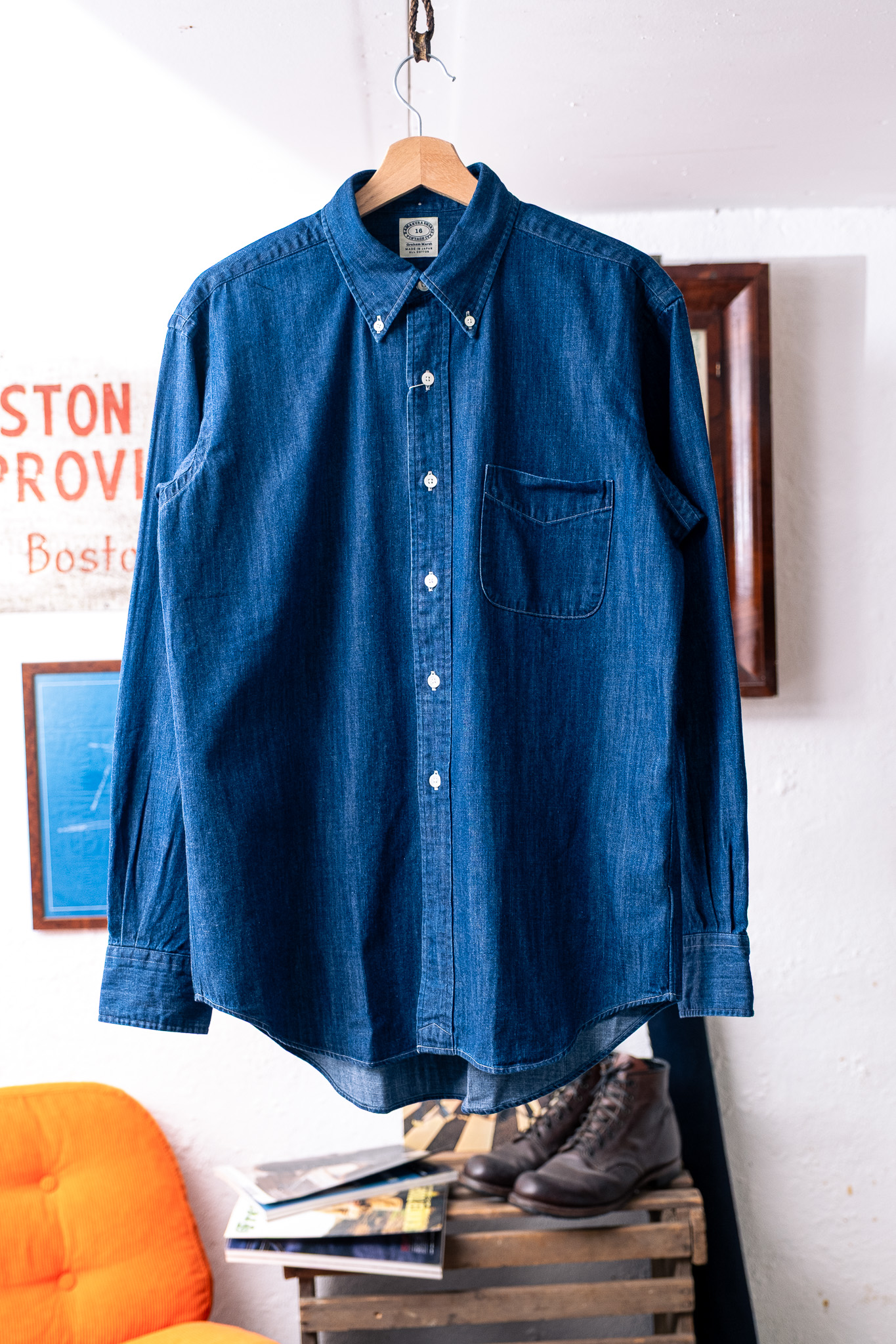 Kamakura - Vintage Ivy Fit Button Down Japanese Denim 7oz