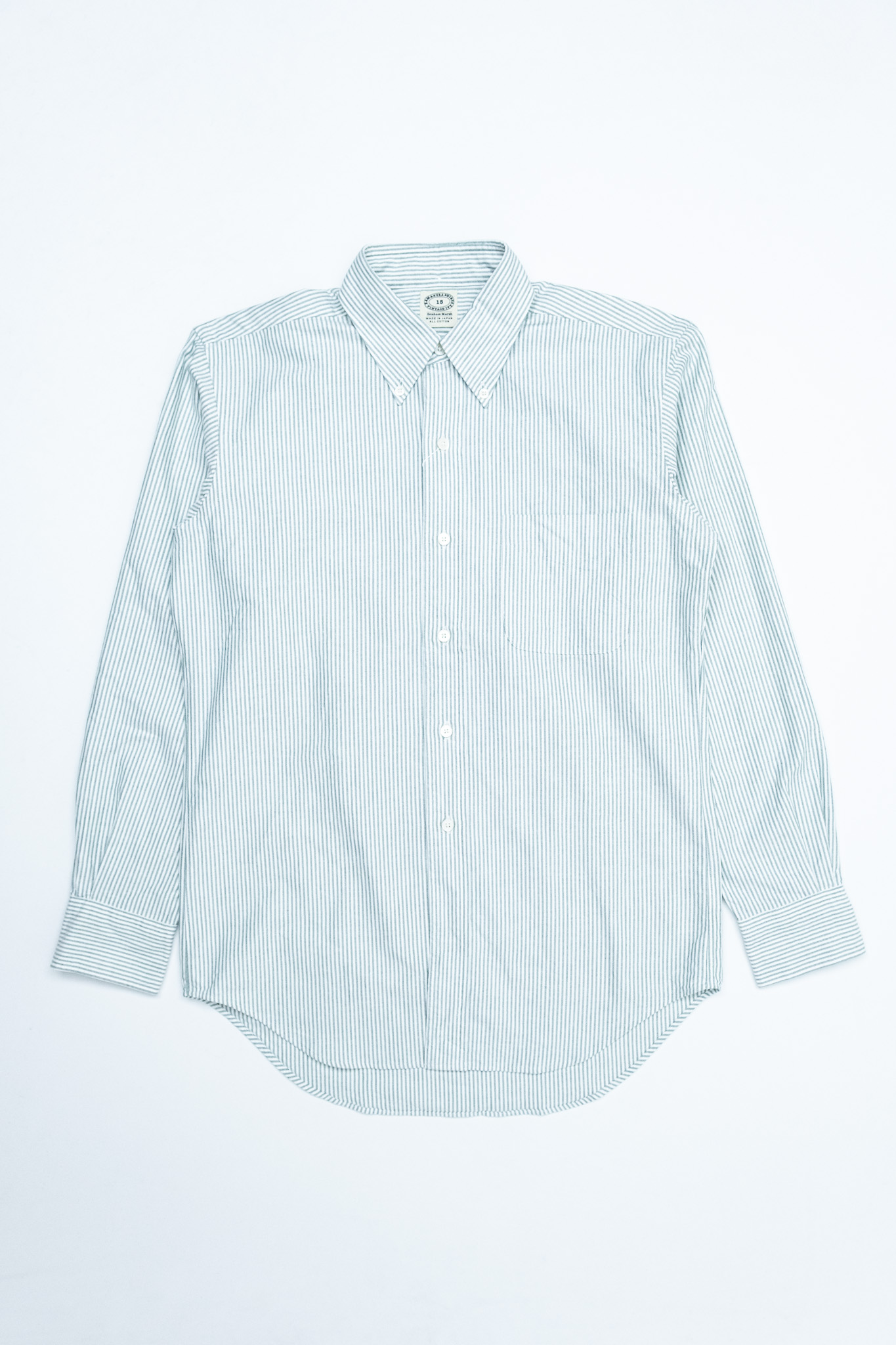 Kamakura - Vintage Ivy Fit Button Down University Stripe Green - 2