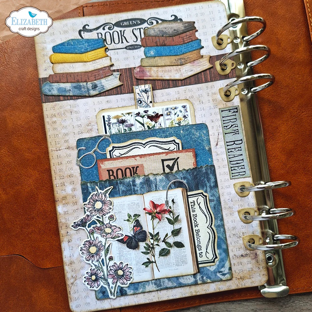 Elizabeth - Book Lover Stamp and Die Set - 3