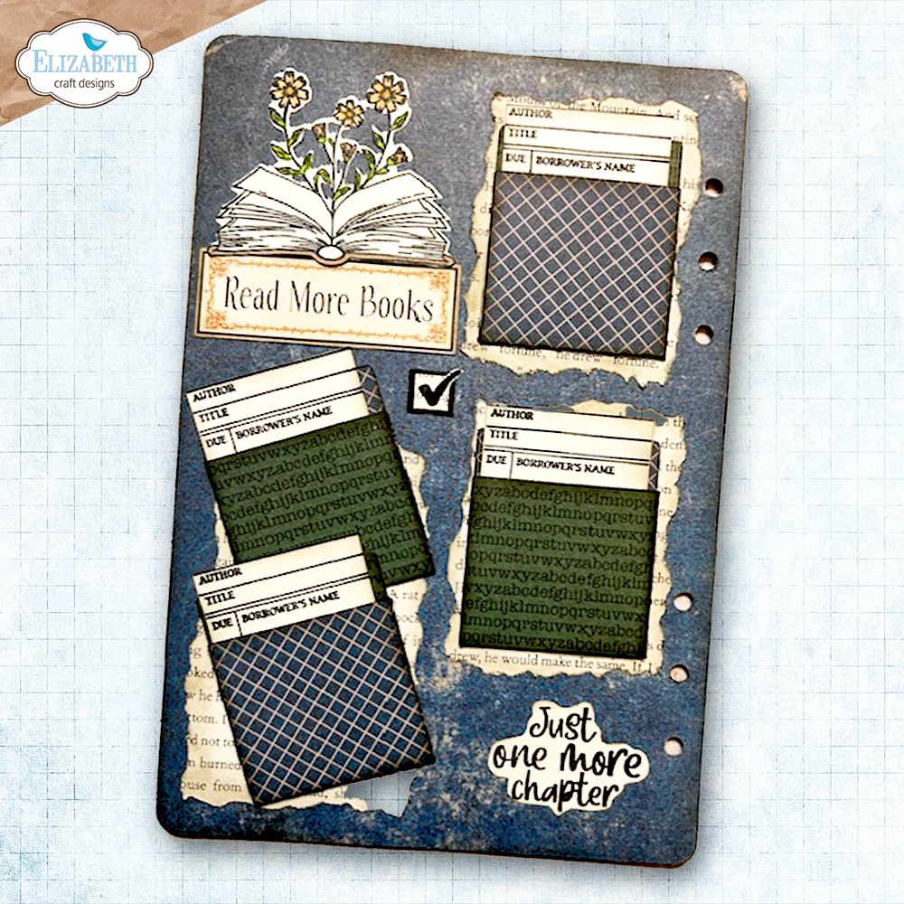 Elizabeth - Book Lover Stamp and Die Set - 4