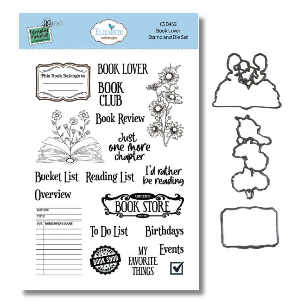 Elizabeth - Book Lover Stamp and Die Set