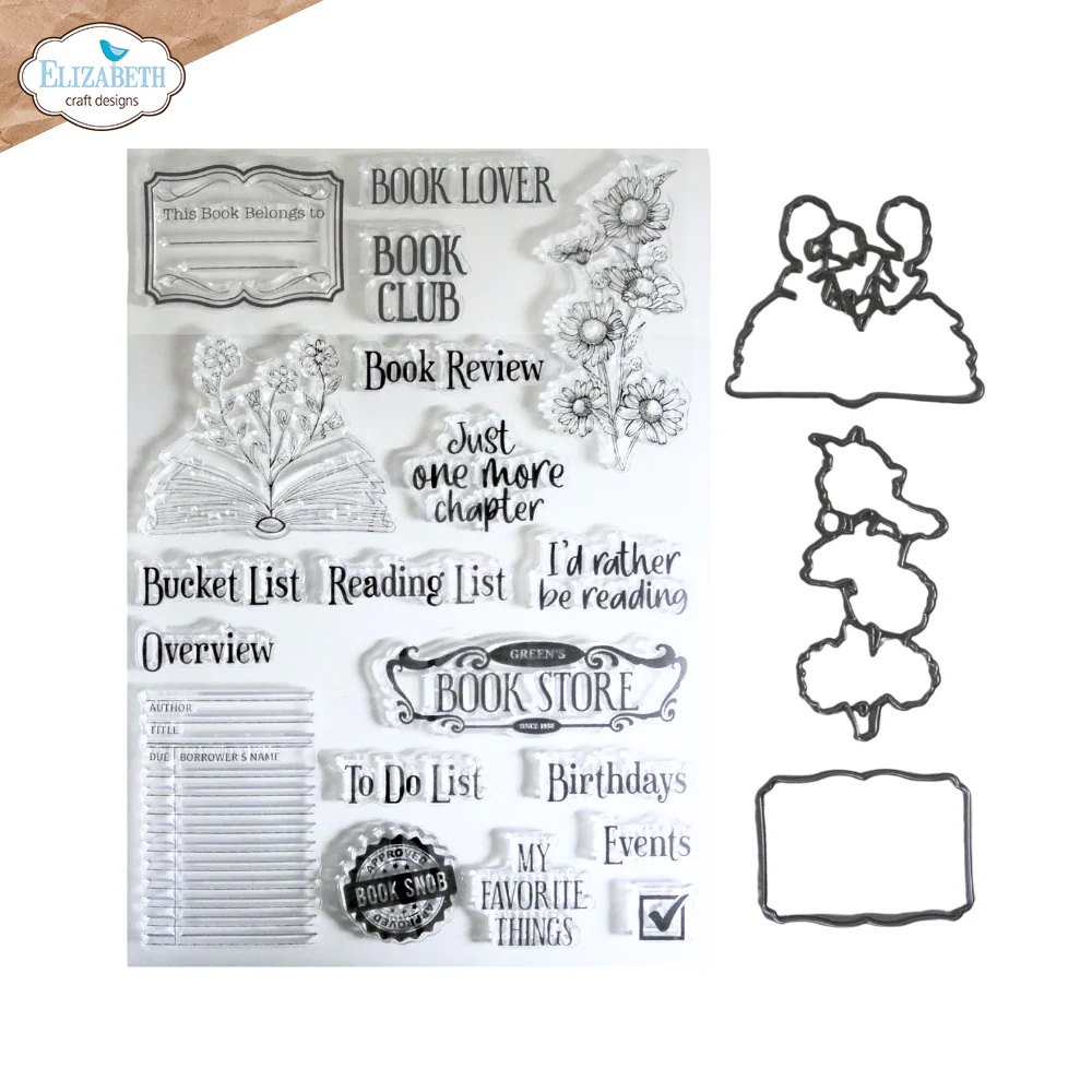 Elizabeth - Book Lover Stamp and Die Set - 2