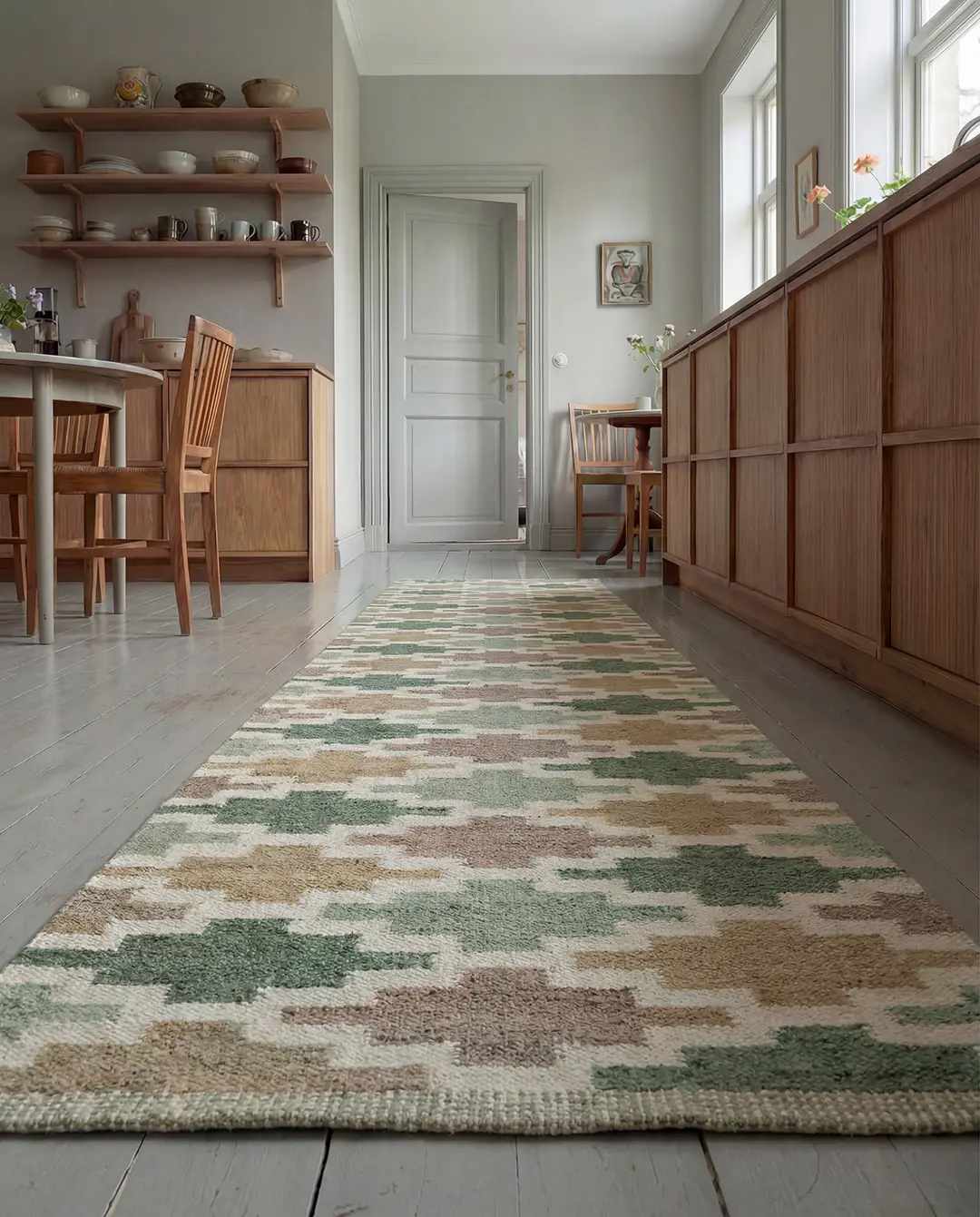 Korsnes Röllakan Grön/Beige 80x250cm - 3