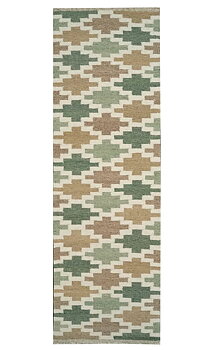Korsnes Röllakan Grön/Beige 80x250cm
