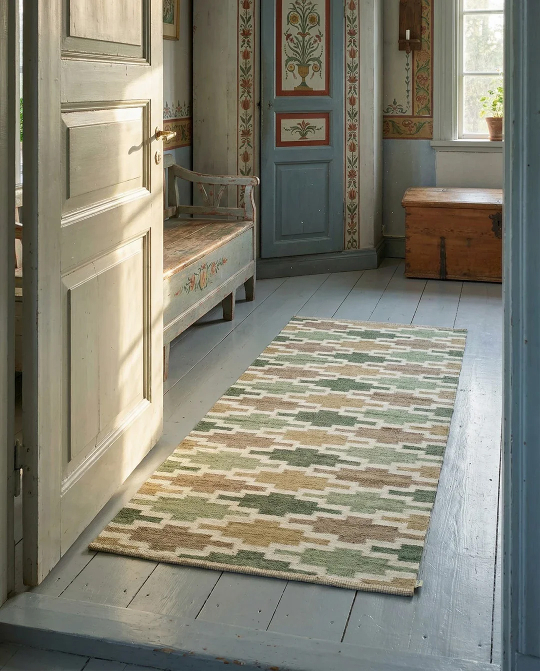 Korsnes Röllakan Grön/Beige 80x250cm - 5