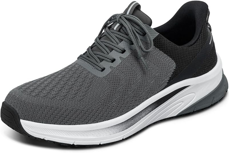 Ortho Feet Tilos Gray – Wide | Hands‑Free ortopedisk herrsneaker