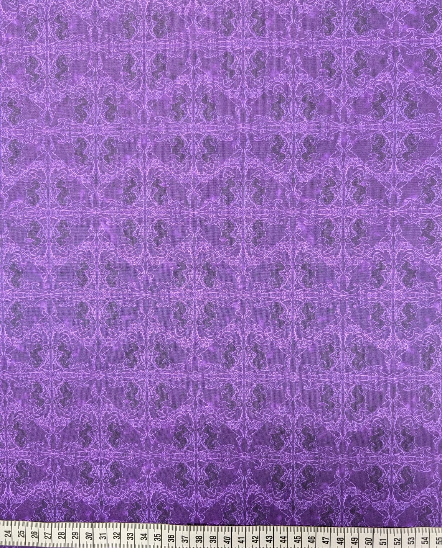 Unicorn Magic Digital Coat of Arms - Eggplant