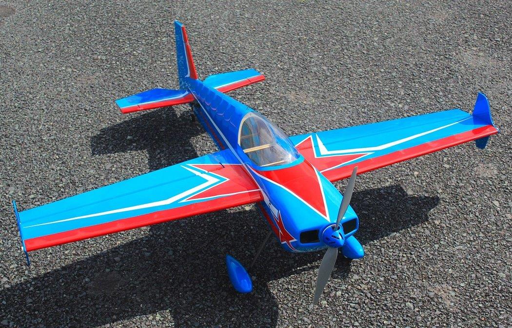 Seagull Laser 30E 3D 122cm Blå/Röd ARF - 3